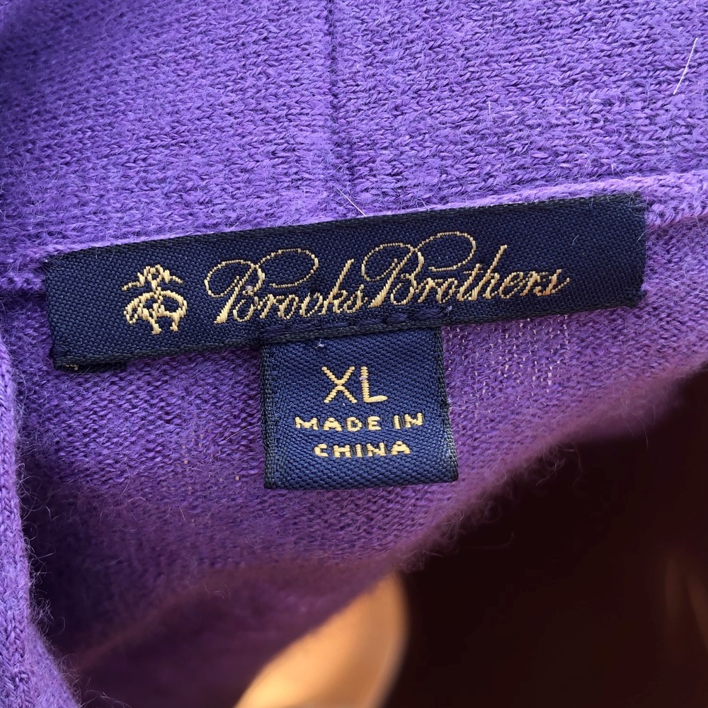 Brooks Brothers Silk Cashmere Sweater Thin Knit XL - Picture 6 of 6
